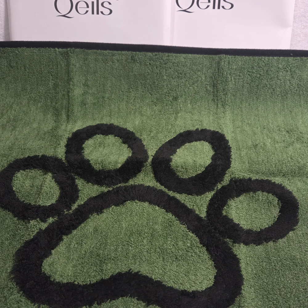Qeils Dog Door Mat for Muddy Paws 35x24 (SET OF TWO)